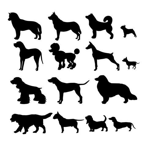 dog silhouette vector|dog silhouettes images free.